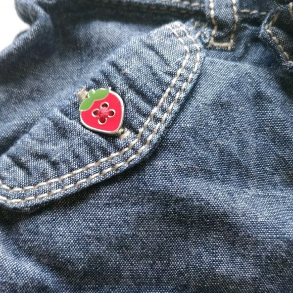 Gymboree Baby Girl Shorts Strawberry Jean Jegging - Picture 2 of 7